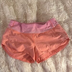 lululemon athletica Pink and Orange Athletic Shorts